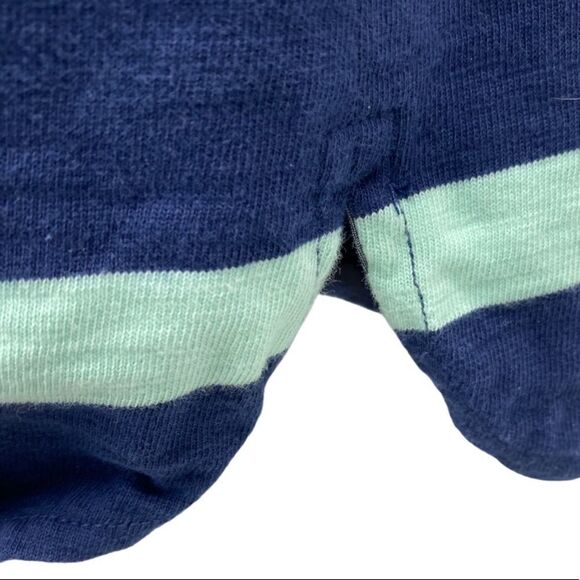 J. Crew Navy & Light Teal Shirttail Dress size Small - Picture 5 of 8